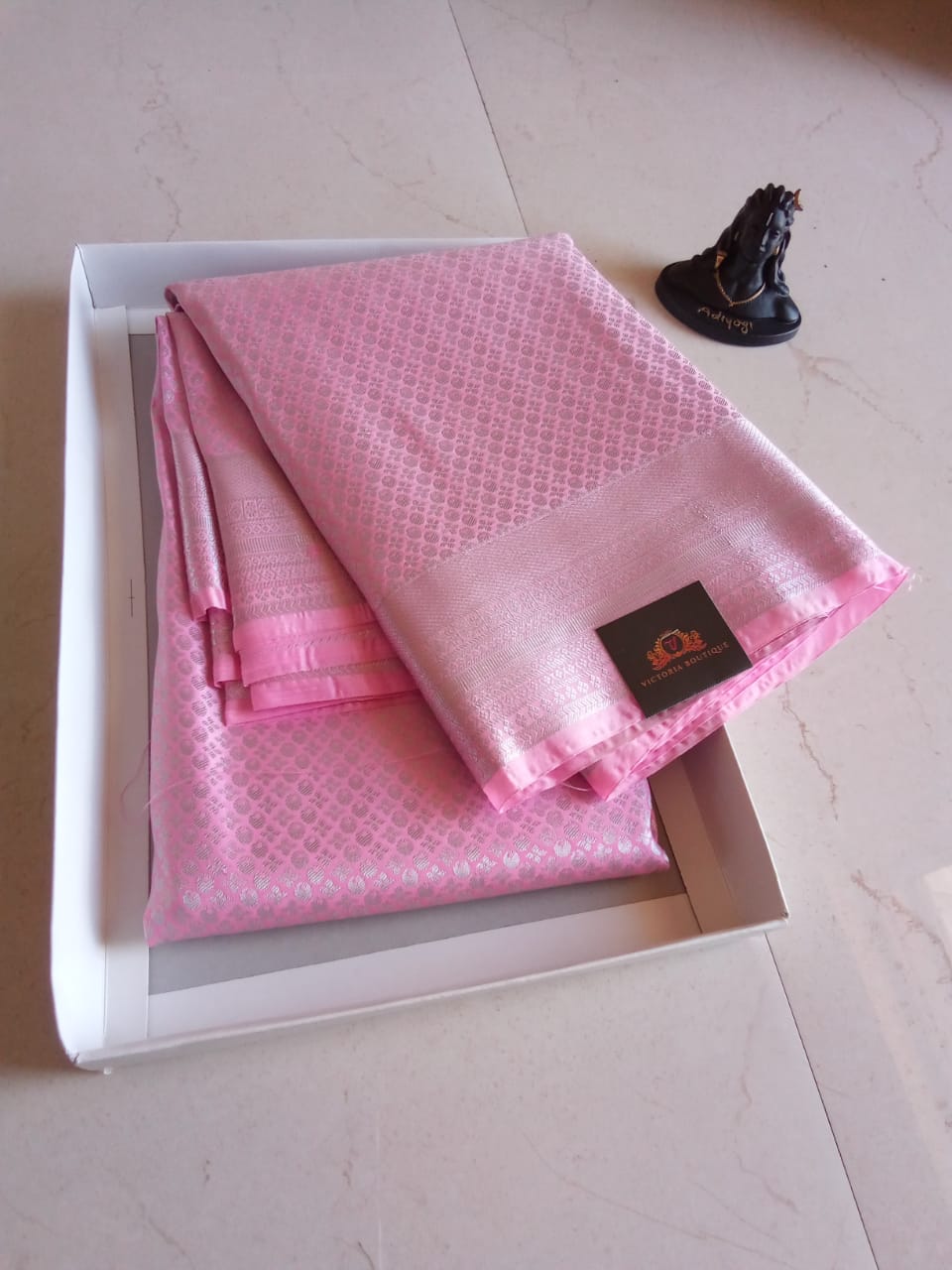 Samuthrika Silver Saree